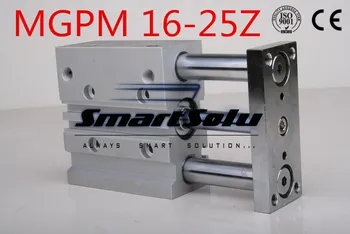 

Free Shipping MGPM16-25Z bore 16mm stroke 25mm double acting compact guide cylinder pneumatic slide new three rod air cylinders