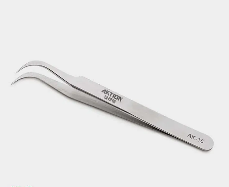 Wholesale AK 15 high precision stainless steel tweezers forceps beauty tweezers 12 cmin Sewing