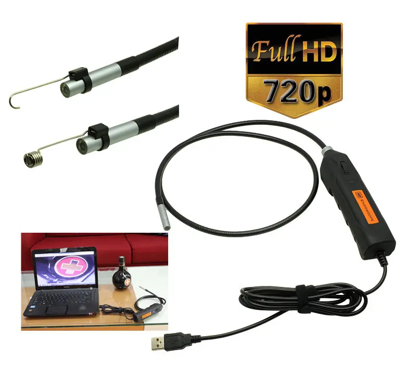 Eyoyo Longer 3 Meters HD 2M Pixels USB Endoscope Borescope Inspection Snake Camera Cam
