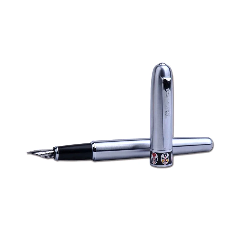 

DUKE 805 Opera Face-painting Luxury Fountain Pen Silver or Black Iraurita 0.5mm Ink Pens for Friends Families Gift with a Box