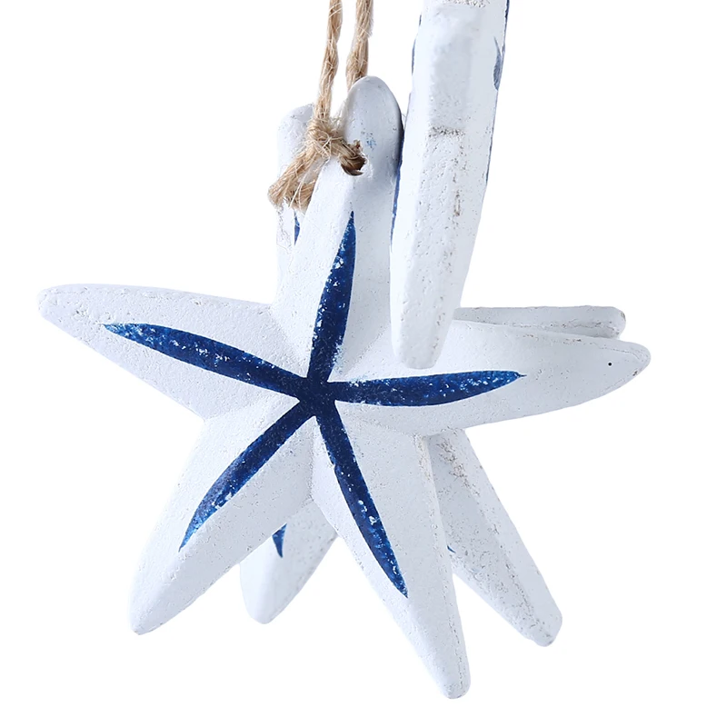 Creative Mediterranean Style Home Wood Fish Starfish Wall Wood Fish Starfish Wall