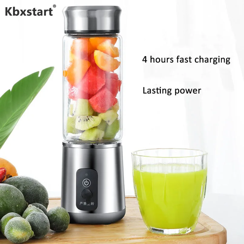 Kbxstart Electric Multifunction Automatic Juicer Portable Wireless USB