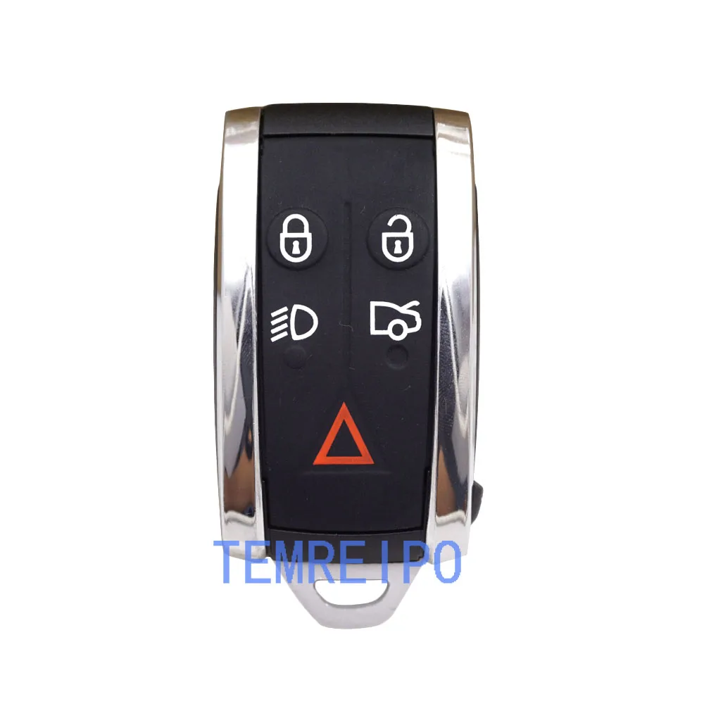 

5 Buttons Uncut Brass Blade Modified Remote Blank Key Shell for JAGUAR XF XK XKR X-Type S-Type Remote Key