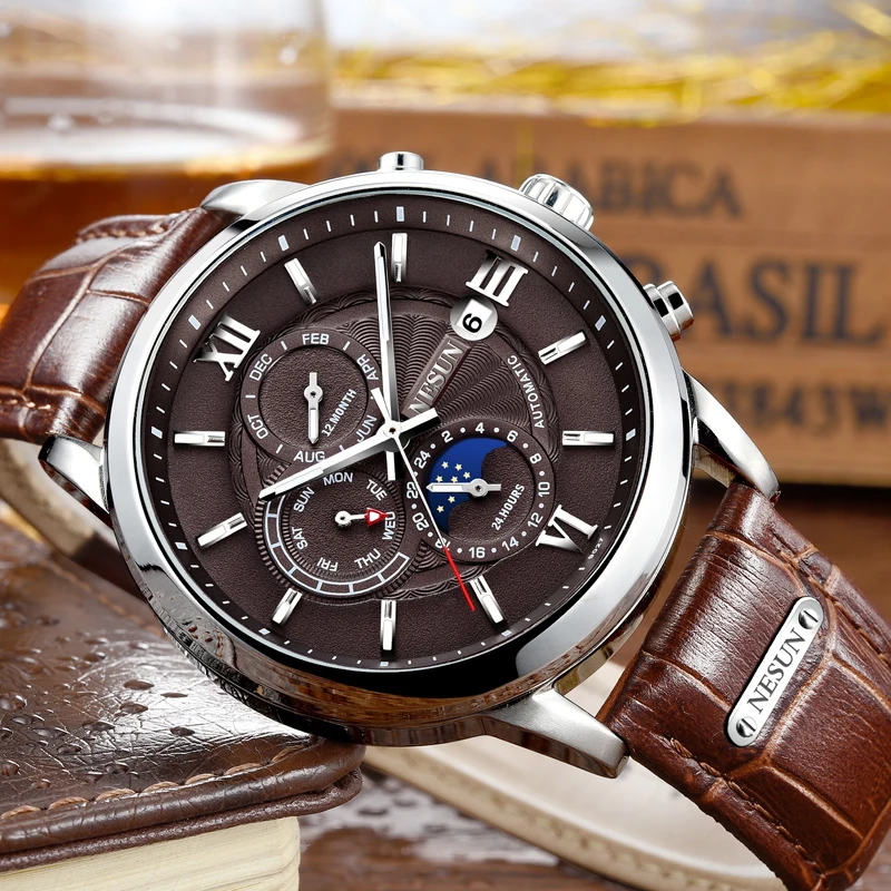 

Fashion NESUN Creative Automatic Mechanical Wristwatches Sapphire 30M Waterproof Men Sports Watches Clocks Relogio Masculino