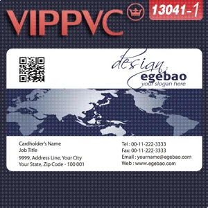 

a13041-1 PVC premium business cards Template for Card Design and single faced printing