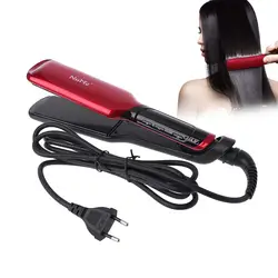 Профессиональный Выпрямитель для волос Flat Iron Керамика турмалин пластины укладки инструмент ЕС/AU/Великобритания/США штекер 110 В -240 В