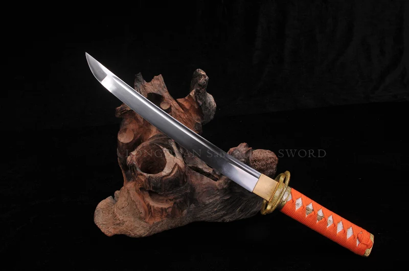 Tanto Мечи ручной японский меч самурая 1060 высокоуглеродистой Сталь полный тан лезвие funcational rell короткие Катана