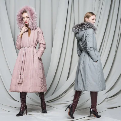 Fur Hood Duck Down Coat 2016 Winter jacket women down jackets women's down coats long casual downs Outerwear pink black and army Fur Hood Duck Down Coat 2016 Winter jacket women down jackets women's down coats long casual downs Outerwear pink black and army