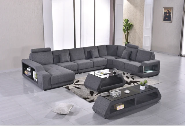 Fabric Sofa For Living Room With Corner U Shaped Fabric Sofa For Living Room With Corner U Shaped Sectional