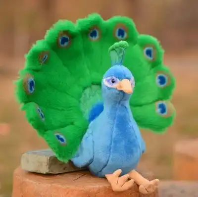 peluche de pavo real