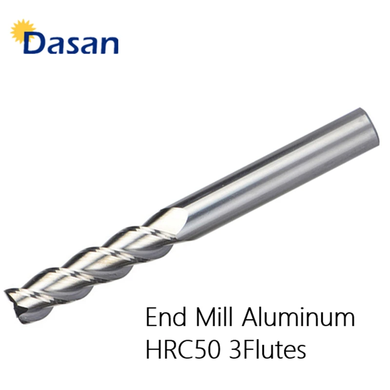 12mm*100mm Carbide End Mill Cutter For Aluminum CNC Miiling Cutter Drill HRC 50