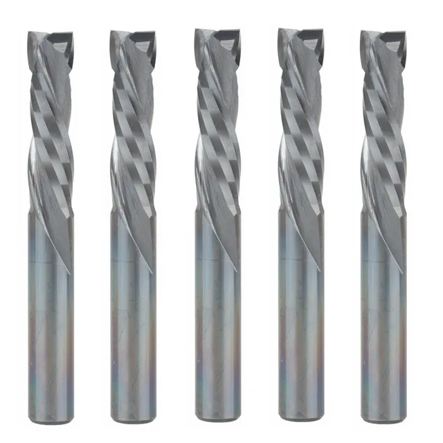 

5pcs Up Down Cut 6x17 22 32 42MM AAA Solid Carbide CNC Router Endmill Compression Wood Tungsten End Milling Cutter Tool Bit