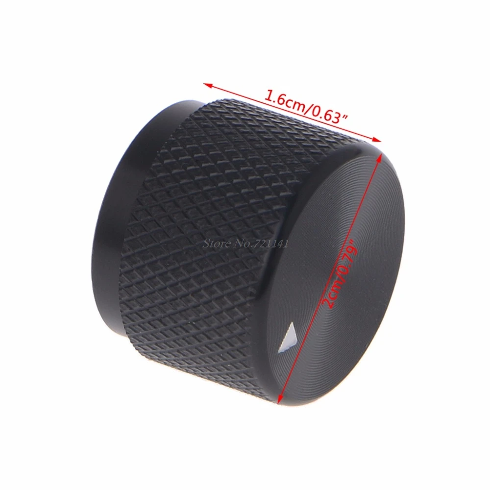 0.24" Dia Black Aluminum Rotary Control Potentiometer Knob 20mm x 16mm LW Potentiometer Knob potentiometer knobs rotary potentiometer