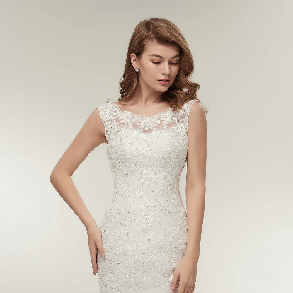 Fansmile в винтажном стиле Vestidos de Novia Свадебные платья Русалочки 2020 размера плюс