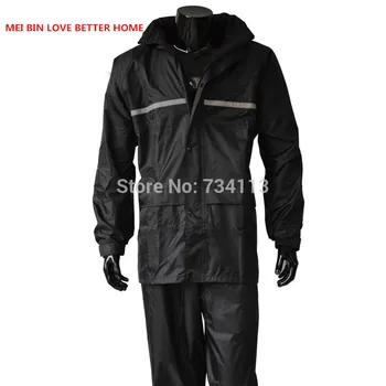 

MEIBIN raincoat rainstorm suit Motorcycle Raincoats pants outdoor work fishing raincoat jacket Plus Size thicken Waterproof 4XL