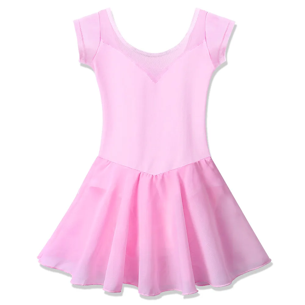 BAOHULU/детское балетное гимнастическое леопардовое трико; платье-пачка для девочек; балетный костюм; платье-трико; милая балерина; танцевальная одежда для сцены; пачка - Цвет: B150 Pink