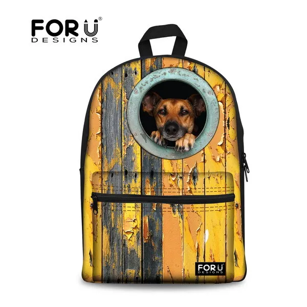 Модный школьный рюкзак 3D Тигр Мопс Собака школьная сумка мальчик повседневная школьная сумка рюкзак для студентов для подростков ноутбук Книга сумка Mochila - Цвет: 2U0125A1