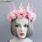 

Princess sweet lolita hairband Flower crown garland holiday honeymoon Korean style bridal dress photo studio head band FD-89