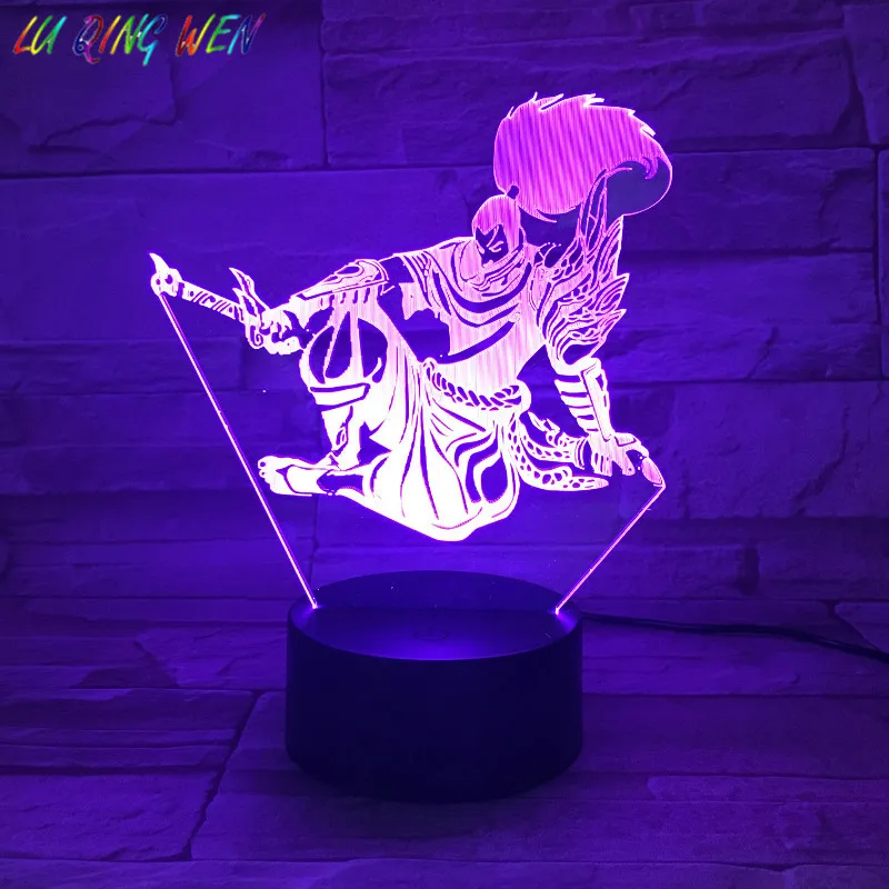 

League of Legends Nightlight The Unforgiven Atmosphere Led Night Light Holiday Present Home Decoration LOL Yasuo Night Lamp