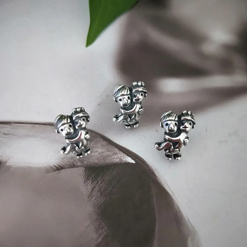 Newly Married Couple Newlyweds Charm Beads Fits Troll Authentic Bracelet Silver 925 Charms Sterling Silver Jewelry For Women (5)