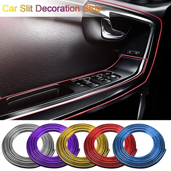

New 5M Car Styling Interior Exterior Decoration Strips Moulding Trim Dashboard Door Edge Universal for Cars Auto Accessories