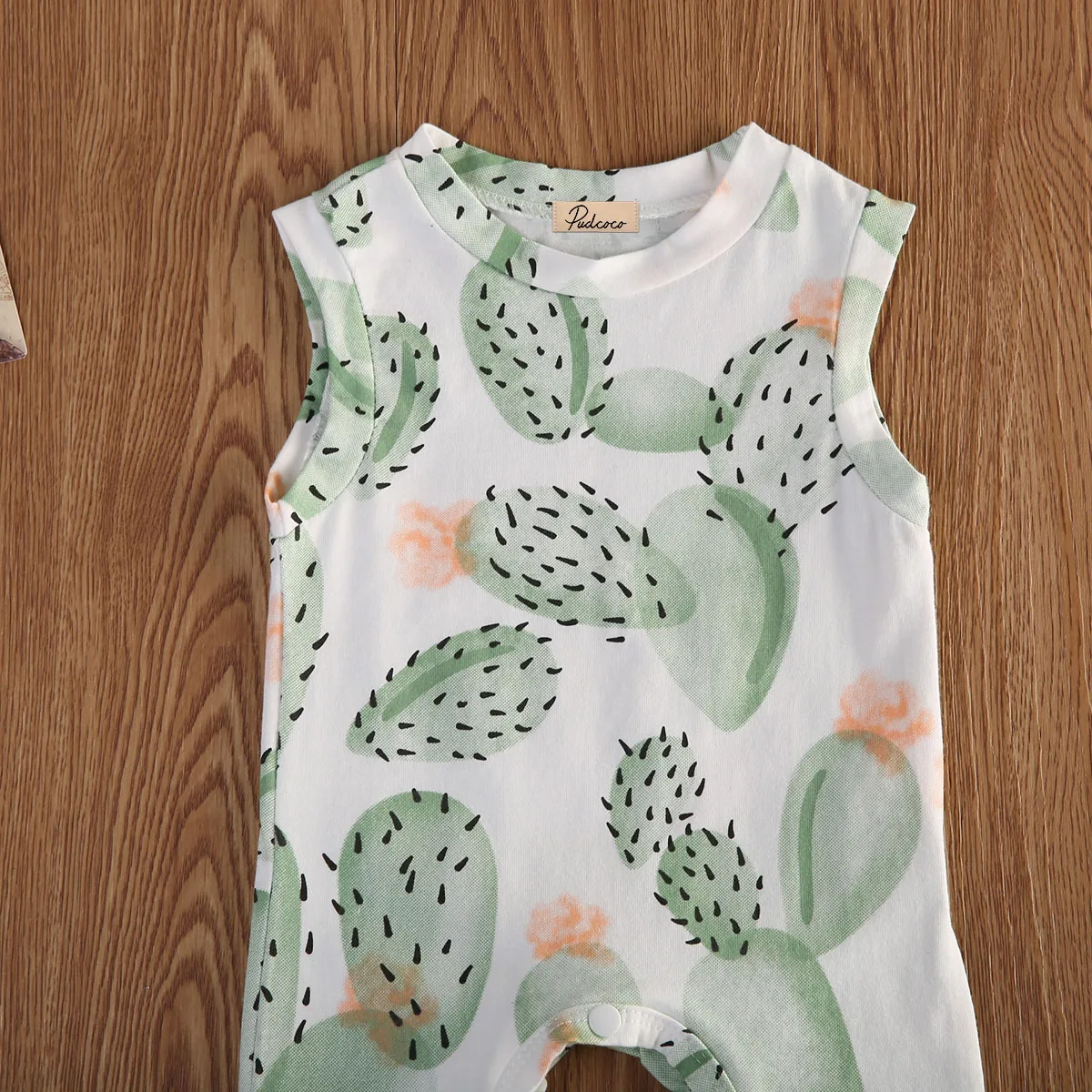 Летние кактус Одежда для малышей одежда для малышей мальчиков девочки; дети хлопок цветочные ползунки комбинезон, комплект одежды