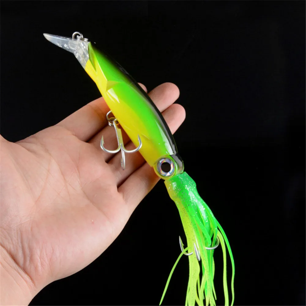 

1Pcs 14cm 40g Octopus Fishing Lure 6 Colors Squid Hard Bait High Carbon Steel Hook Octopus Crank For Tuna Sea Allure Tools