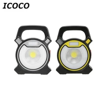 ICOCO Портативный Micro usb зарядка 30 Вт COB светодиодный рабочий свет с удобной ручкой для переноски кемпинга огни для наружного сада работы распродажа