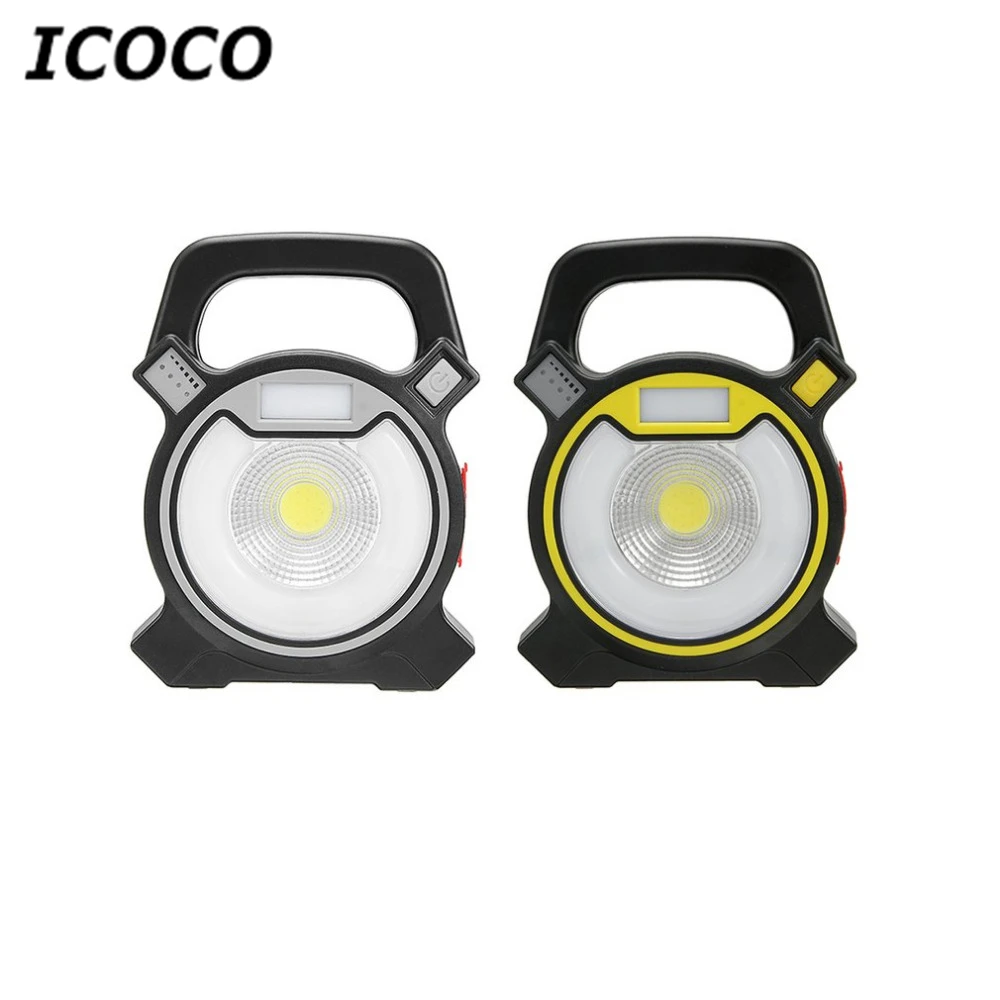 

ICOCO Portable Micro USB Charging 30W COB LED Work Light with Easy-carrying Handle Camping Lights for Outdoor Garden Work Sale