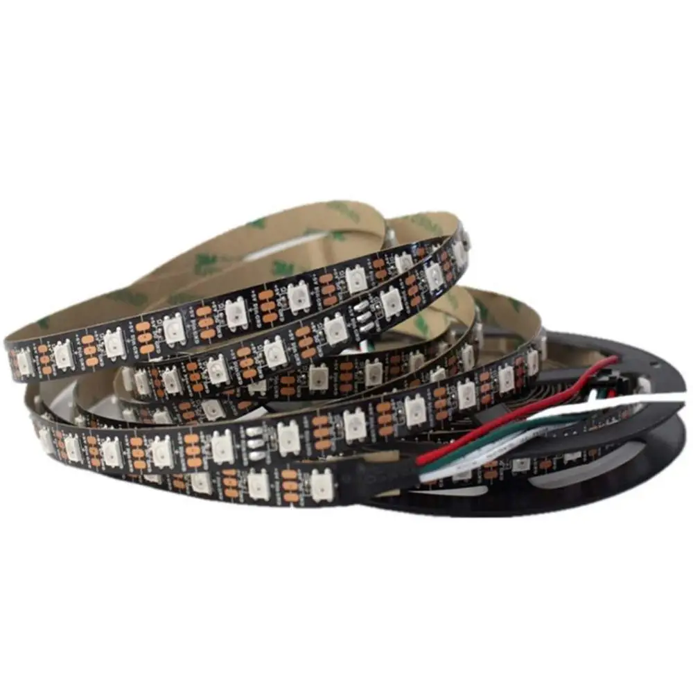 

1m 2m 3m 4m 5m WS2812B WS2812 Led Strip,Individually Addressable Smart RGB Led Strip,Black/White PCB Waterproof IP30/65/67 DC5V