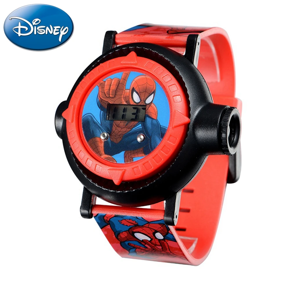 Homem de Ferro Relógio do Esporte m à Prova Disney Relógio Projetor Crianças Padrões Plástico Marvel Assistir 30 d’ Água Hodinky Digitais 81018 10
