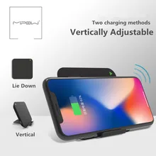 MIPOW 5 В/2A Беспроводное зарядное устройство для samsung Galaxy S8 S7 Edge Note 8 Qi Беспроводная зарядная док-станция для iPhone X 8 8 Plus зарядное устройство