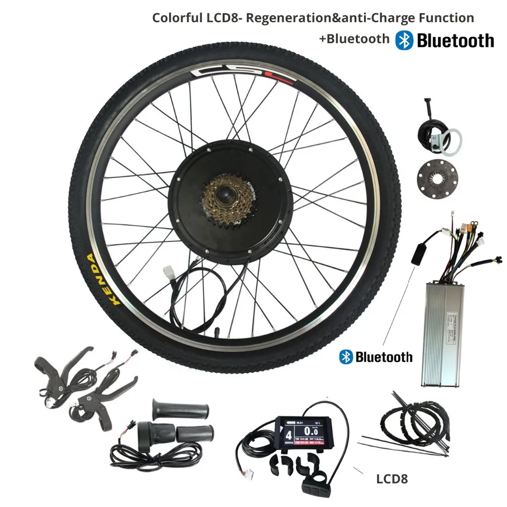 Flash Deal E BIKE 48V 1000W 1500W Electric Bike Conversion Kit 20 24 26 27.5 28 29inch 700C Rear Wheel Motor Regeneration Anti-charge 10