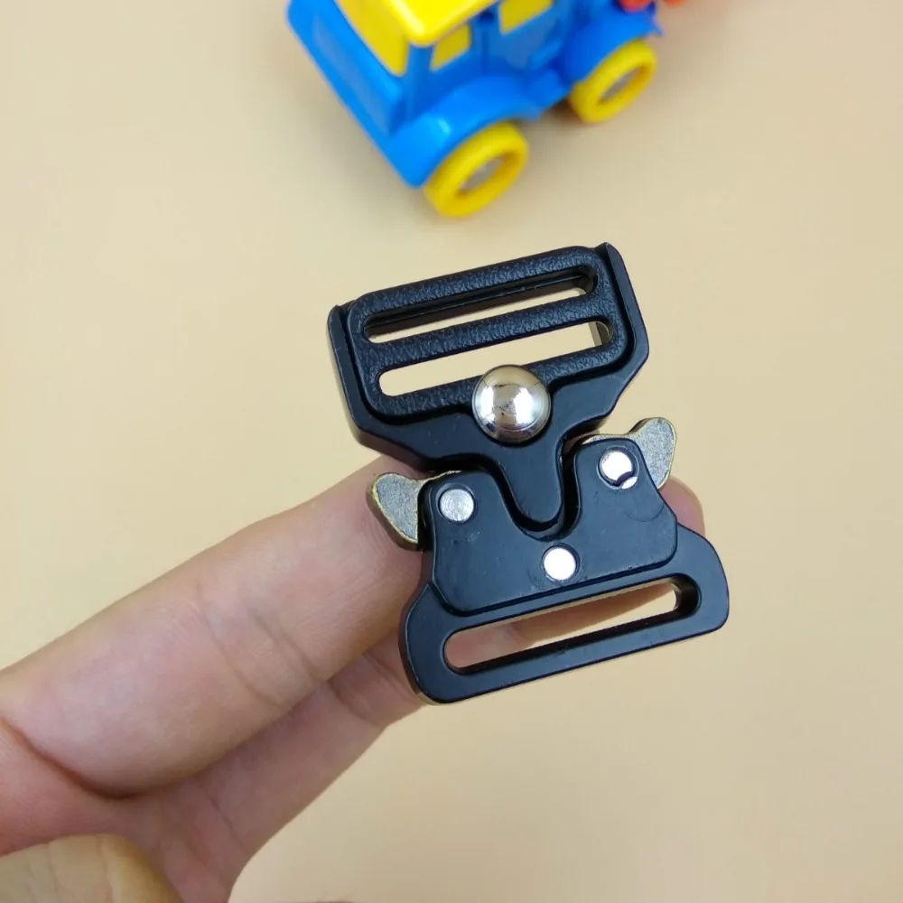 1" Black Quick Side Release Metal Buckle For 25mm Width bing 2