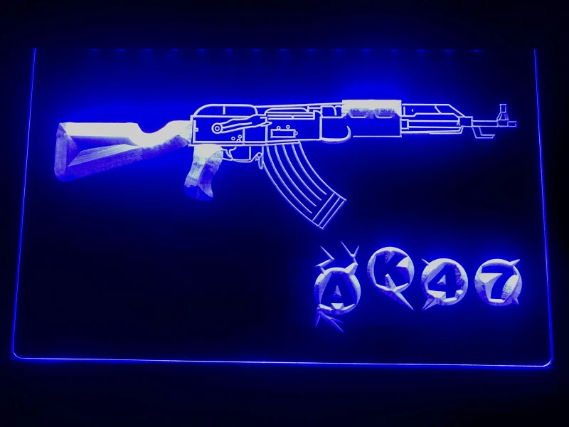801 AK47 Новый Калашников Страйкбольное ружье светодиодный неоновый светильник