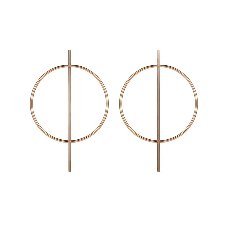 Новые модные минималистичные геометрические круглые серьги, сужающиеся темпераментные серьги, длинные женские серьги-кольца для женщин