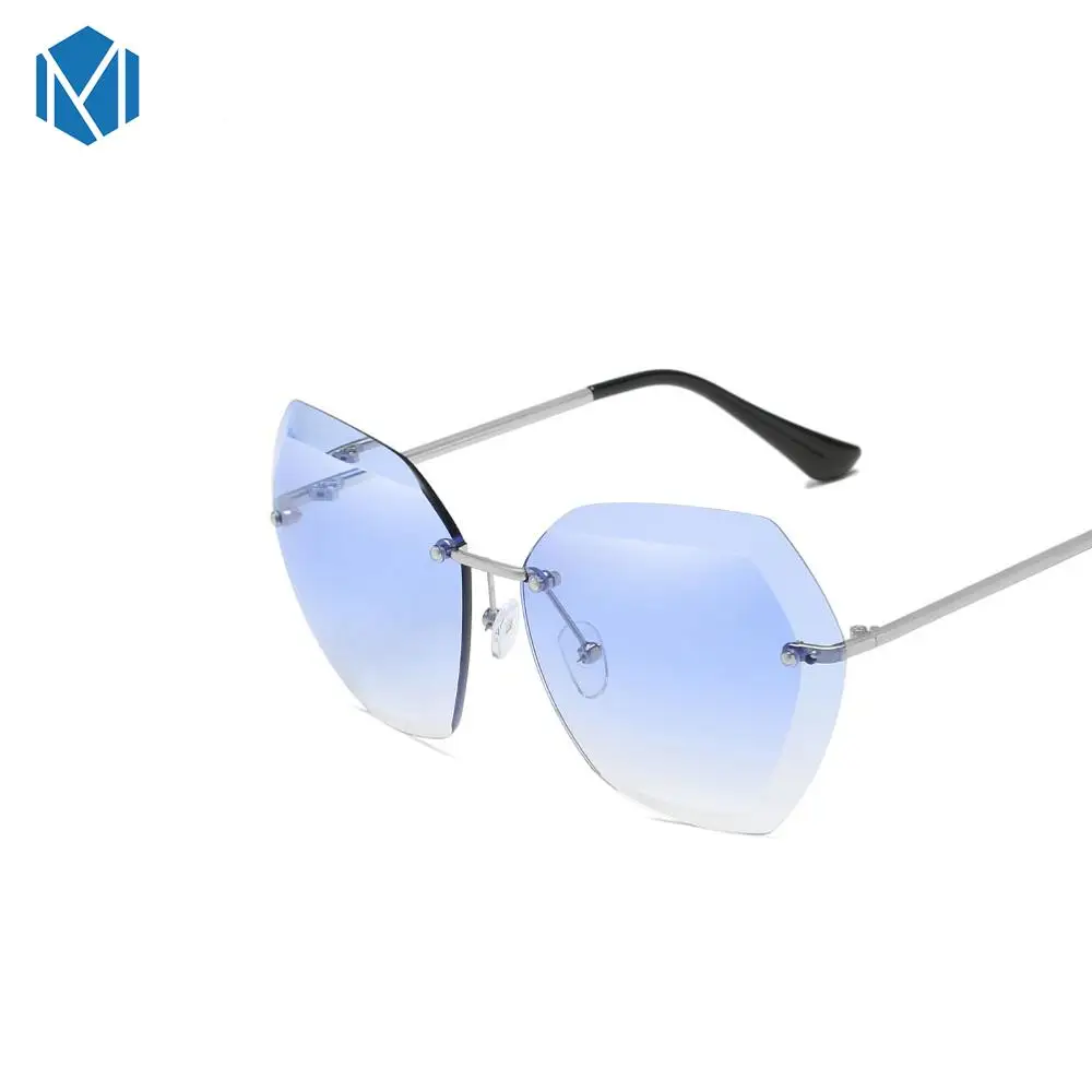 MISM большие ретро солнцезащитные очки мужские без оправы Солнцезащитные очки женские UV400 Zonnebril Dames винтажные очки женские фотохромные очки - Цвет линз: F