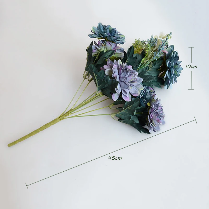 JAROWN Simulation Marigold Wedding Shooting Props Home Fake Flowers Decor Living Room Furnishings Decor Artificial Silk Flower (2)