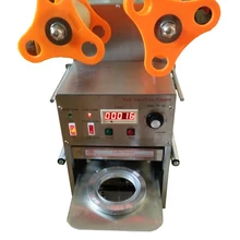 Цифровой дисплей из нержавеющей стали автоматическая крышка запайки машина для молочного чая