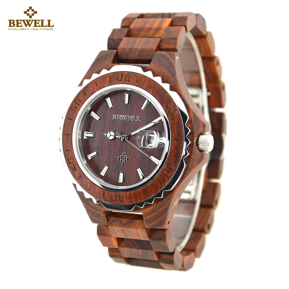 

BEWELL Wood Watch Men Handmade Wooden Women Watch Luxury Top Brand Couple Wrist Watch Men Design Lover Quartz Watch Clock saat