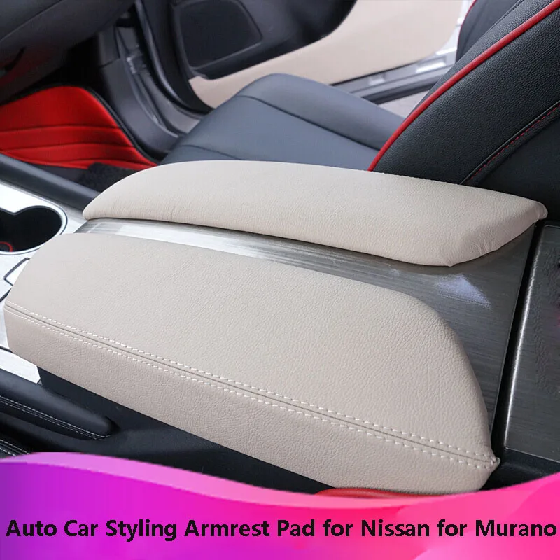 Каст 2 шт. автомобиля подлокотник Чехлы для Nissan Murano 2017 кожа центральной консоли