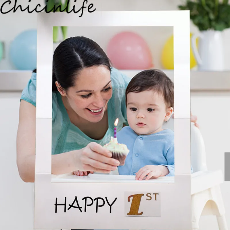 Chicinlife 1 шт. с й фотокабиной рамка реквизит декор для дня рождения Baby Shower мальчиков