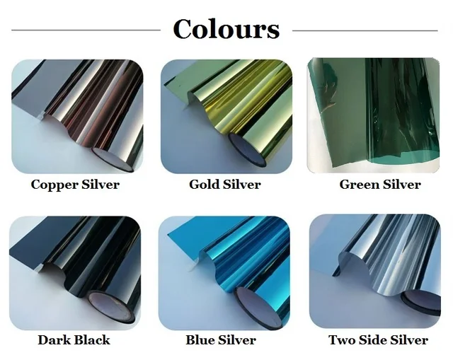 Two side Silver Mirror Window Film Insulation Solar Tint Stickers UV R –  AIOforusa