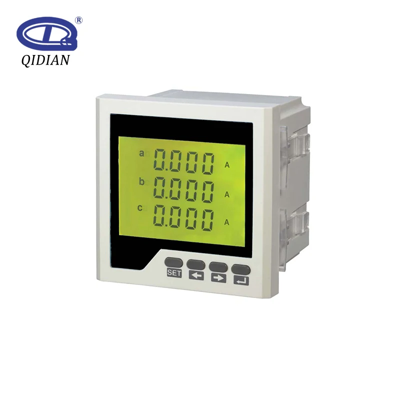 

Hot sale 80*80mm 3 Phase Digital Ampere Meter Digital AC Current LED Panel 3 Phase Current Meter