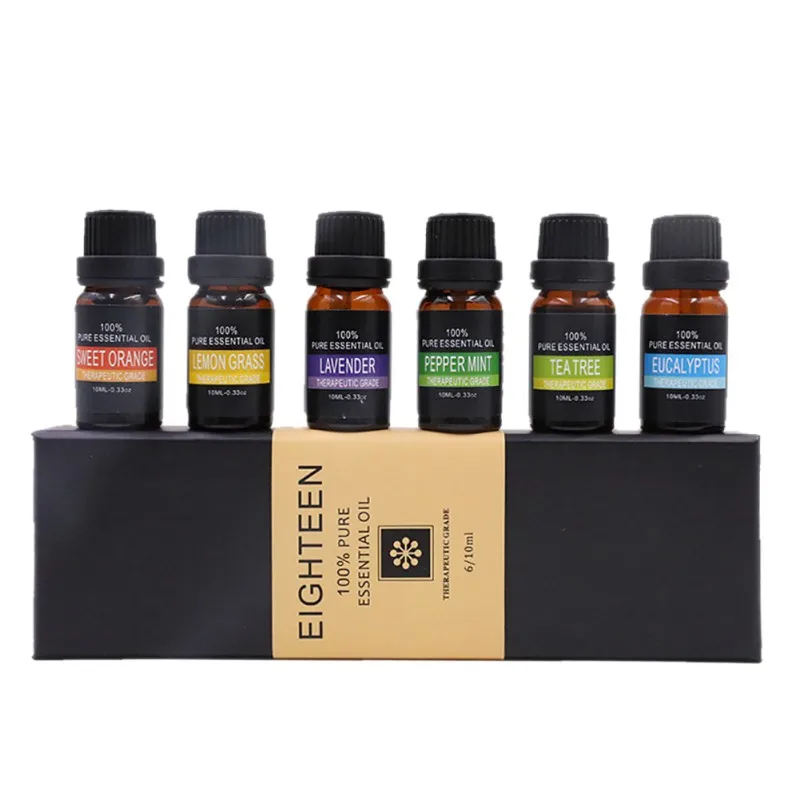 1Set Natural Pure Plant Massage Essential Oil Set Herbal Aromatherapy