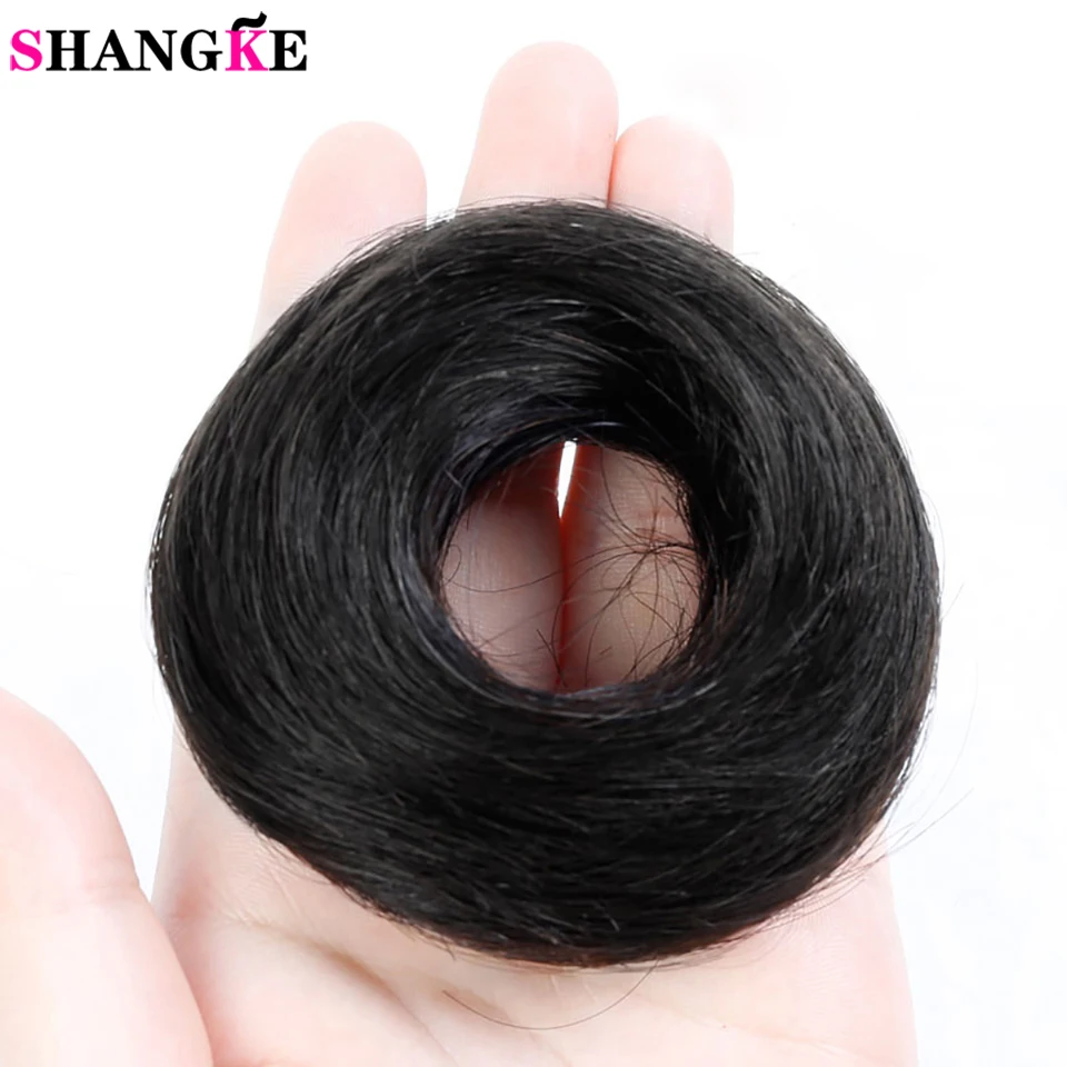 SHANGKE Для женщин коричневый белый резинкой Scrunchie Обёрточная бумага волосы кольцо