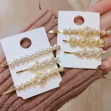 3 шт./компл. Для женщин Стразы Жемчуг зажим для волос для Для женщин девочек металлические шпильки женские заколки для волос заколка Головные уборы аксессуары для волос