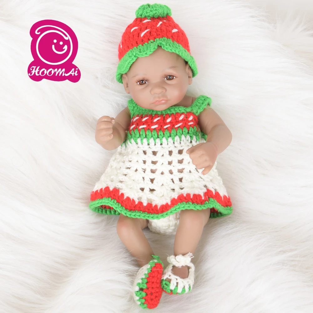 

Factory Wholesale 10" Mini Educational Style Soft Full Silicone Vinyl Reborn Doll Kit Kids Bedtime Playmate Birthday Gift