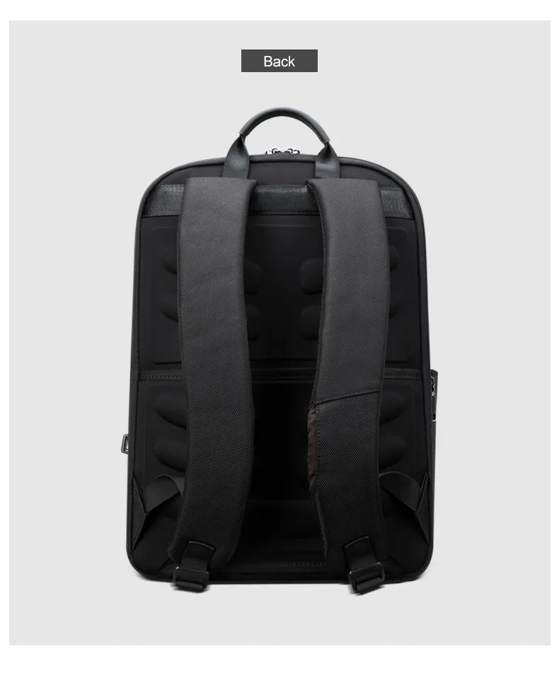 BOPAI Водонепроницаемый черный рюкзак большой емкости Anti Theft Back Pack USB для мужчин