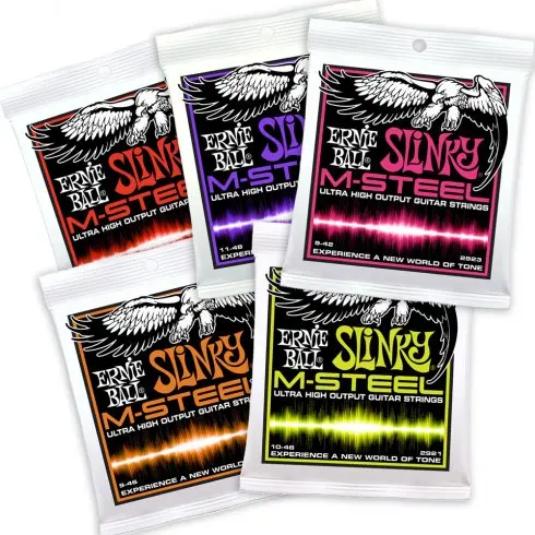 Струны Ernie Ball M-Steel для электрогитары сверхвысокой мощности 2922 2921 2920 2923 | Спорт и